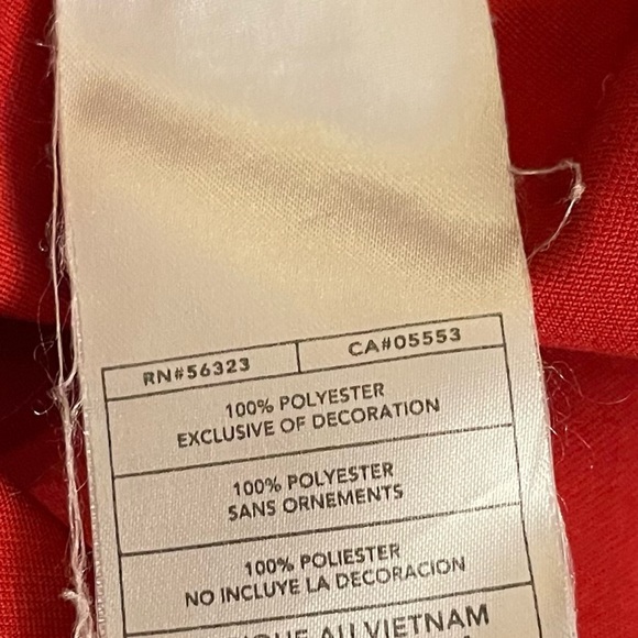 NIKE GOLF Red Black Quarter Zip Pullover Windbreaker Long‎ Sleeve size Medium - Picture 9 of 9